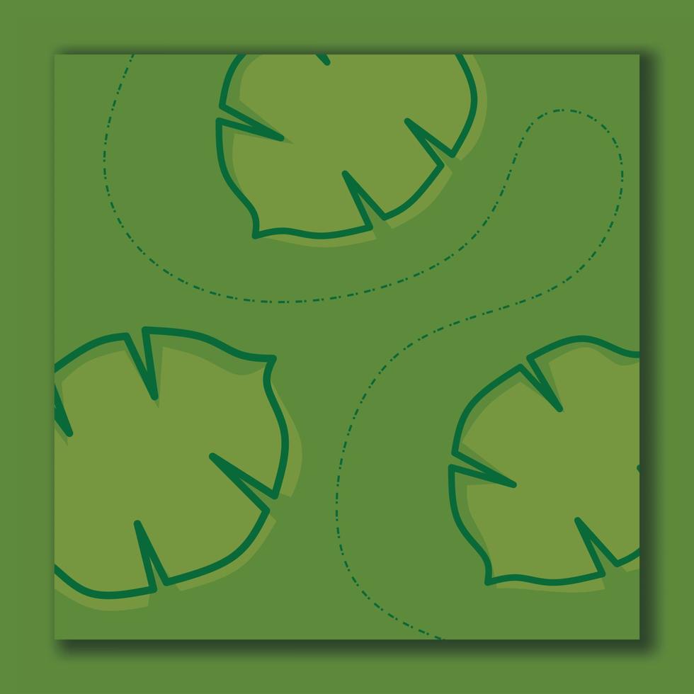 vector background design template, with organic style and leaves
