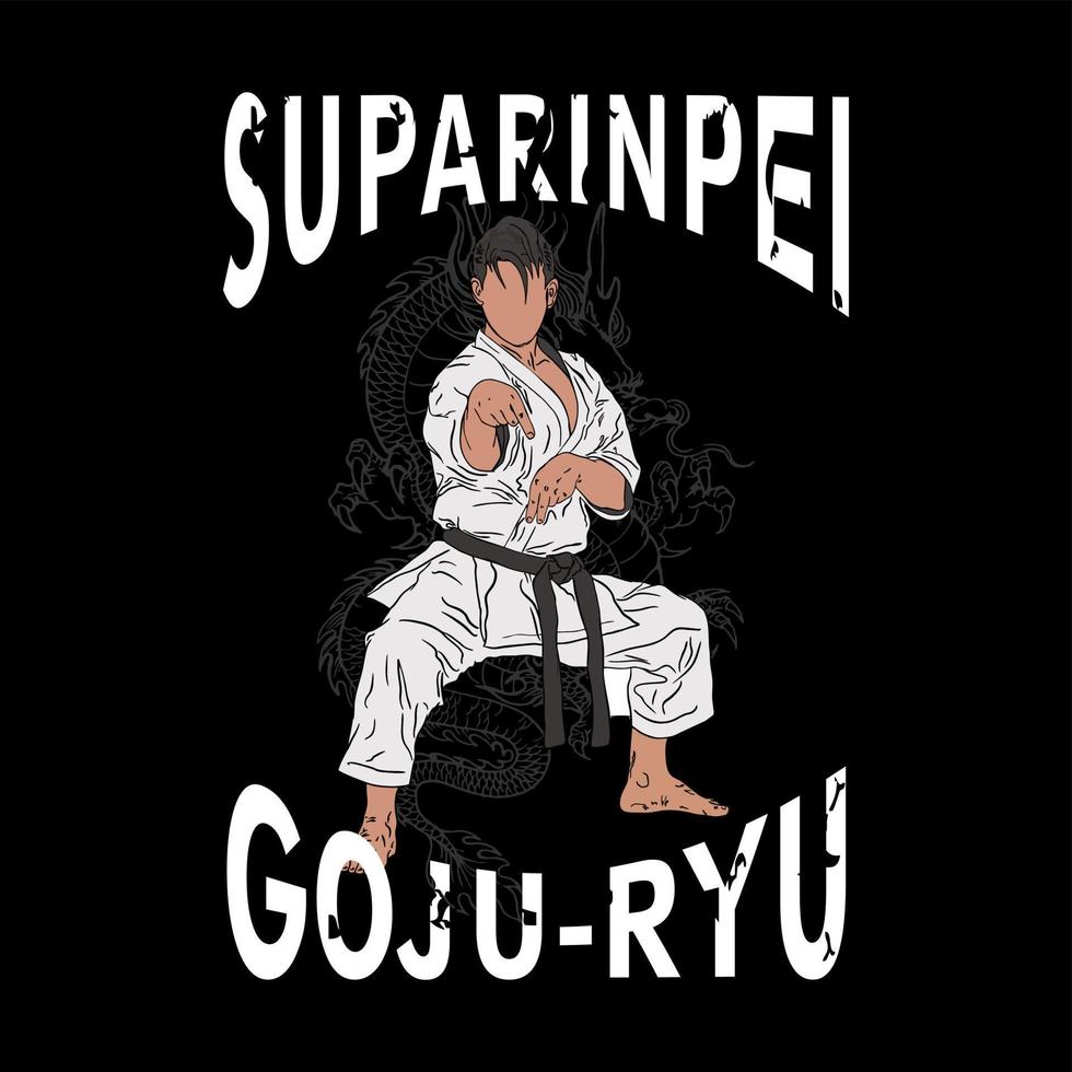 illustration karate vector