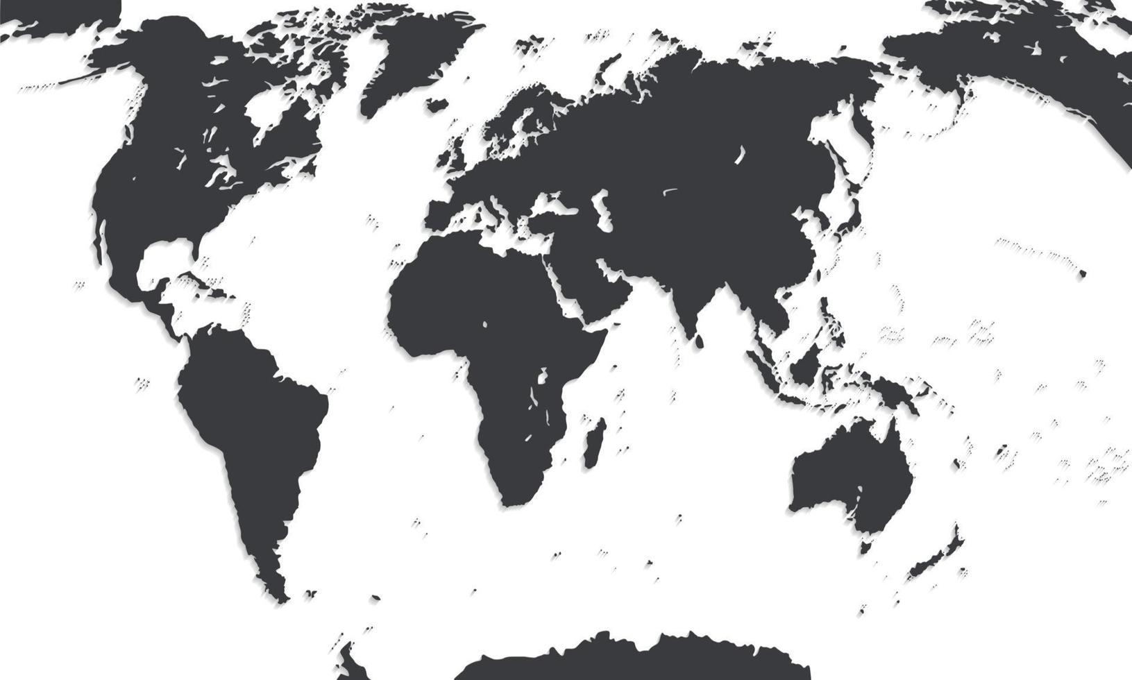 mapa del mundo. ilustración vectorial. vector