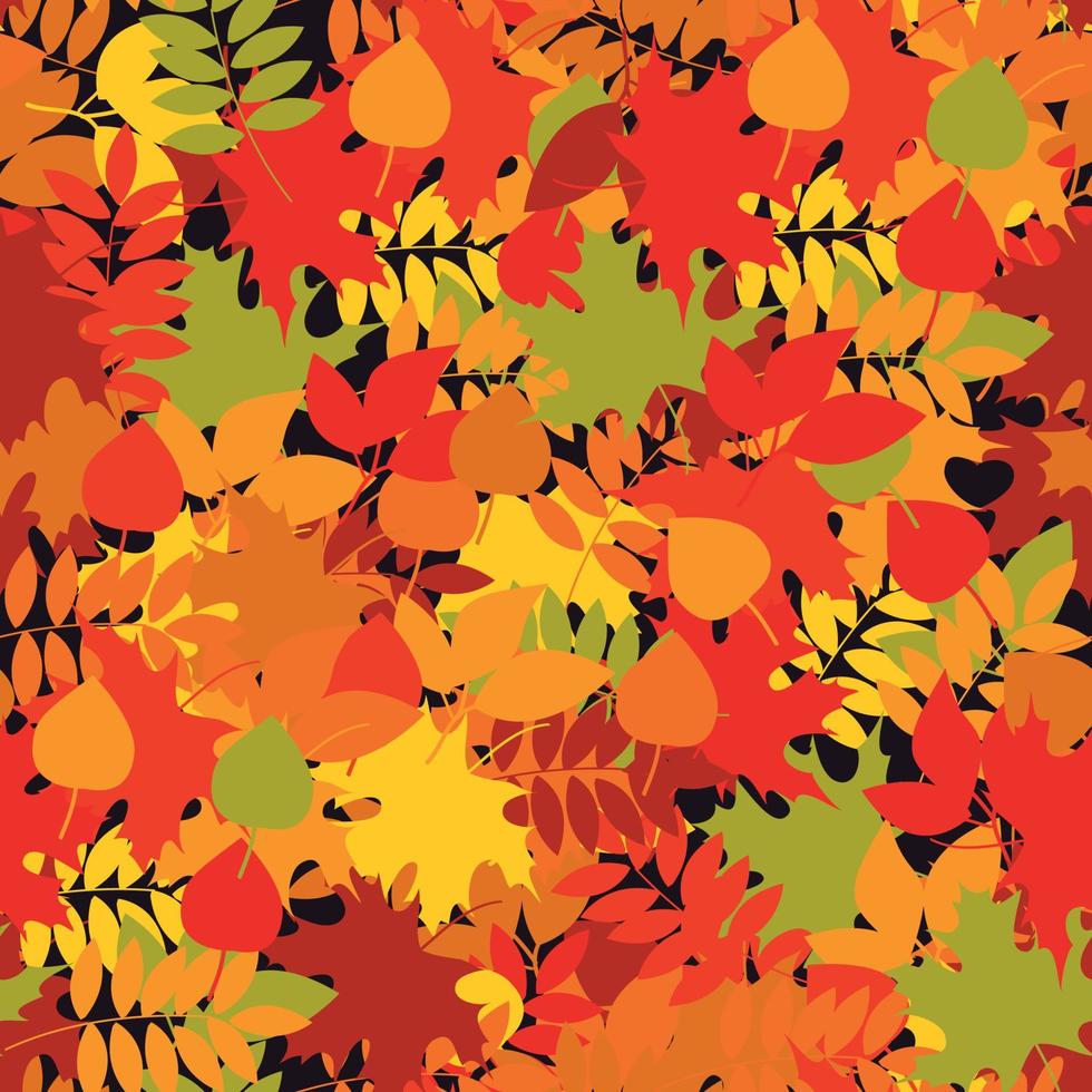A seamless leaf pattern vector background.