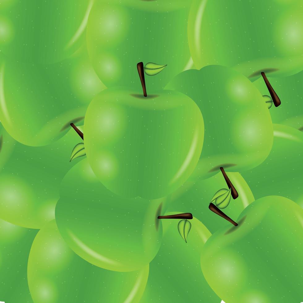 Apples sweet background vector illustration