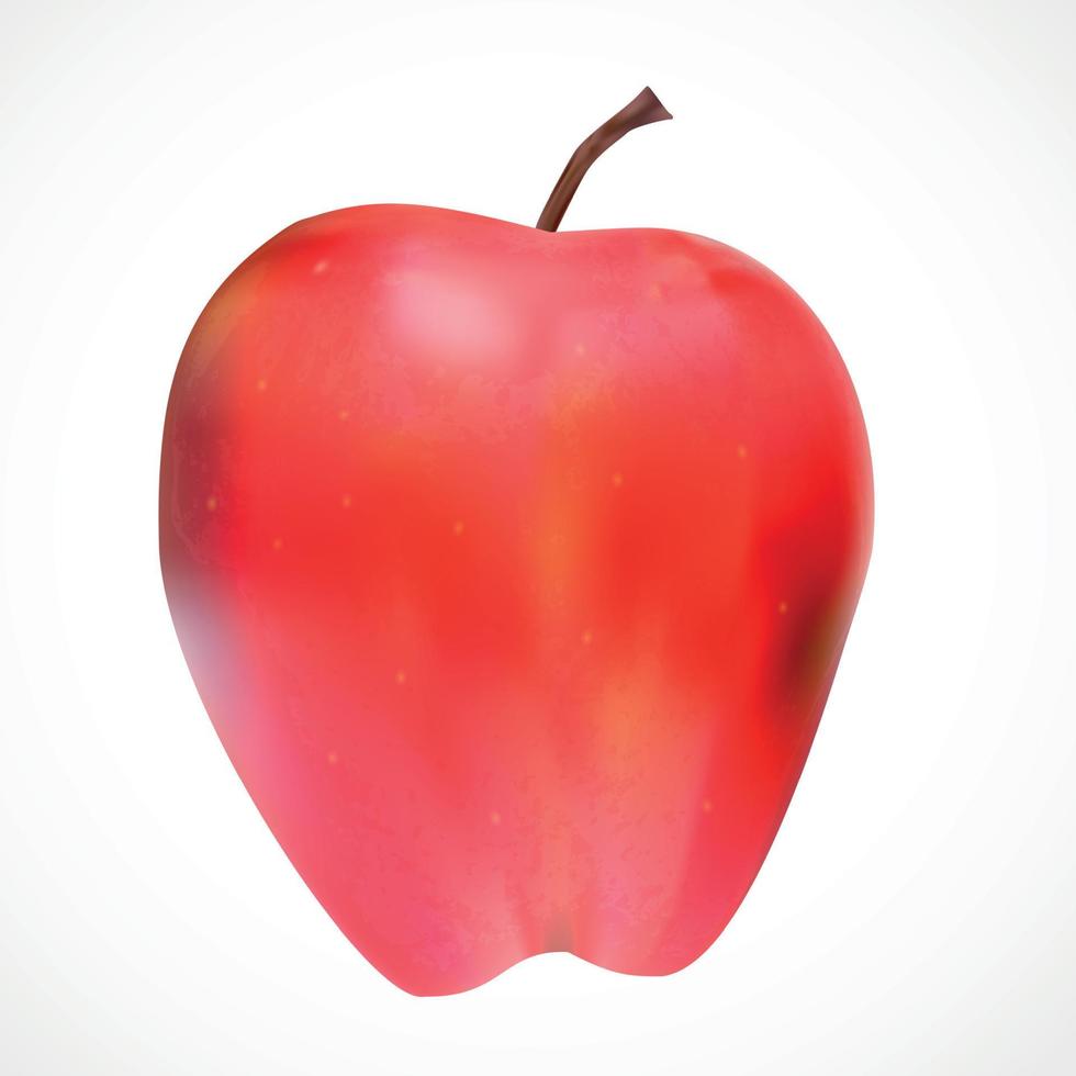 Sweet Tasty Apple Vector Illustration.