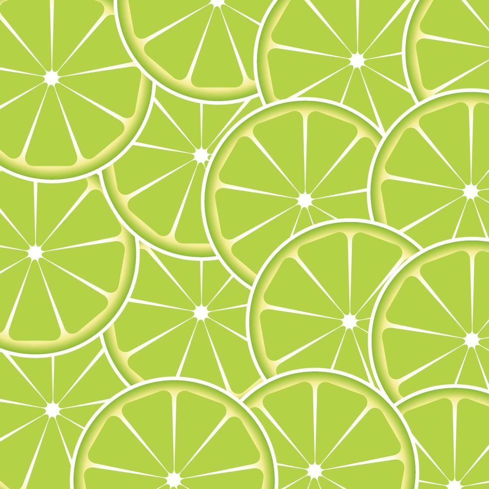 Ilustración de vector de fondo abstracto de fruta de lima
