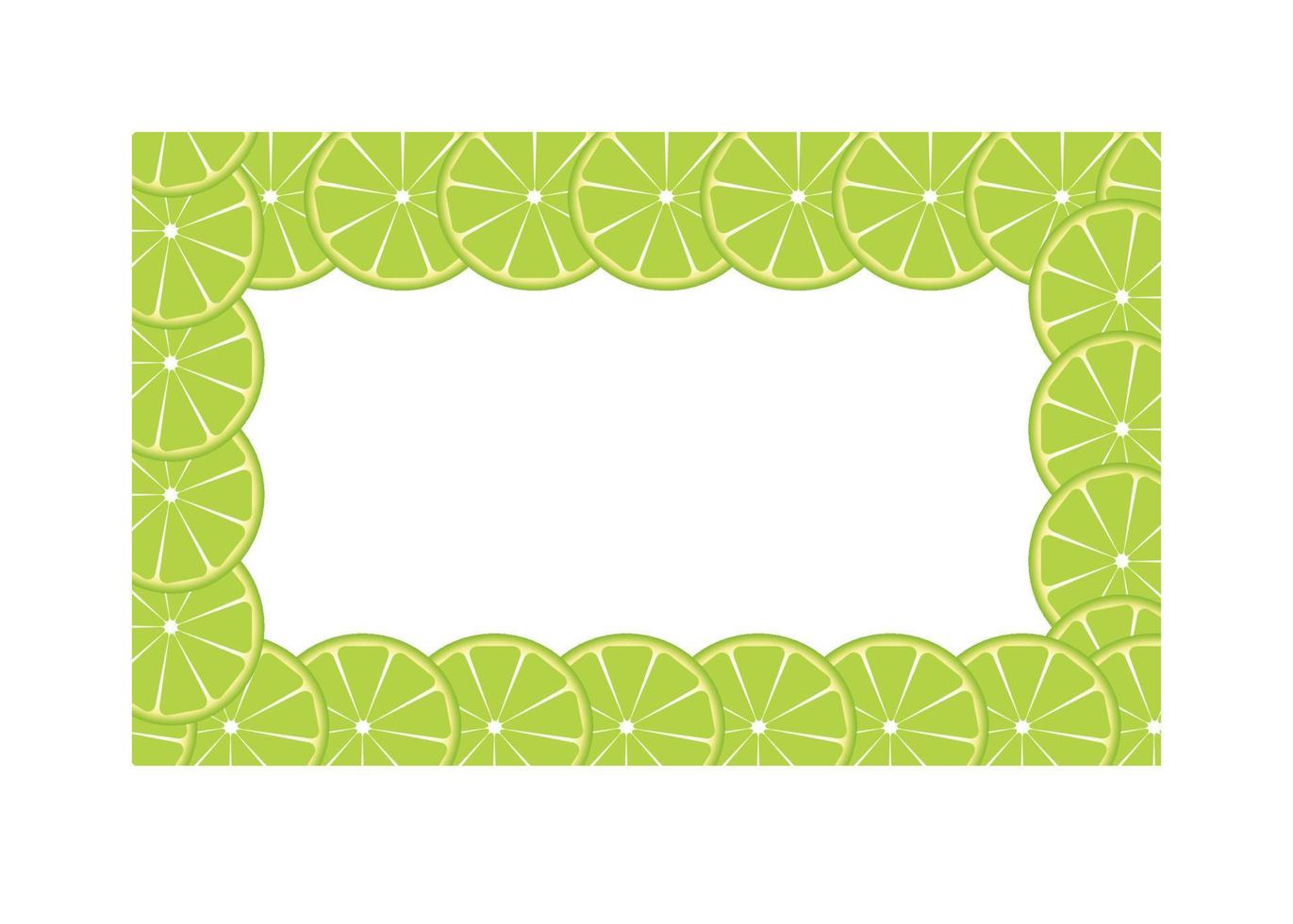 Green lime frame vector illustration