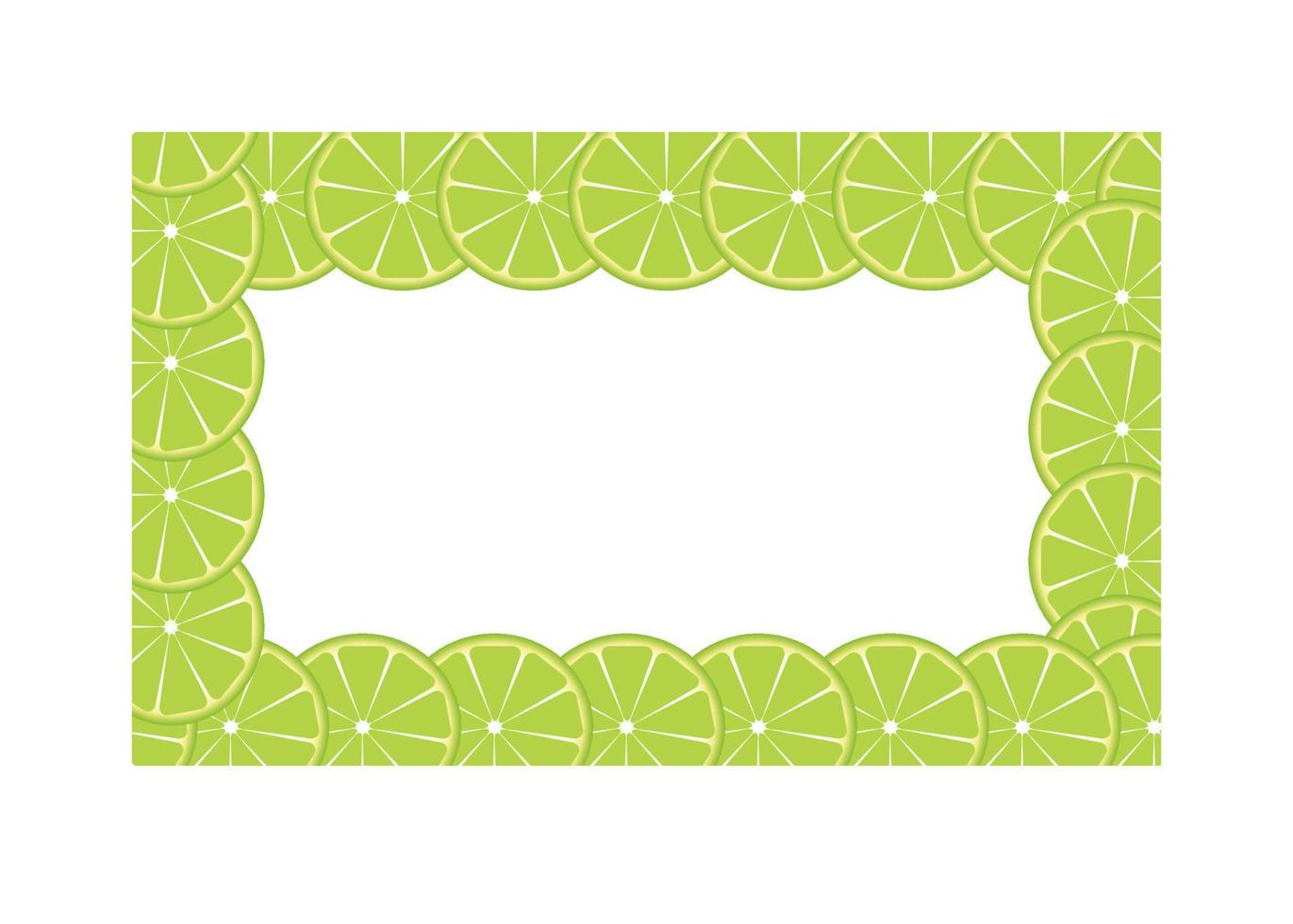 Green lime frame vector illustration