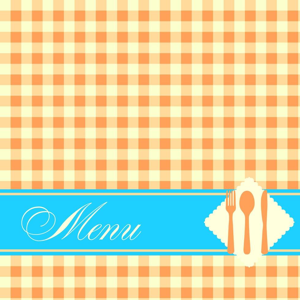 Restaurant menu template vector illustration