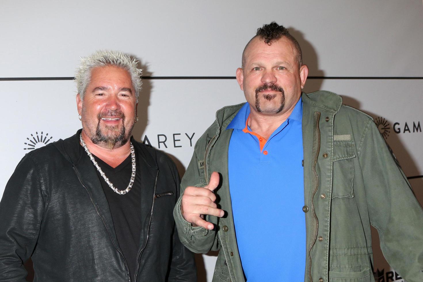 LOS ANGELES - FEB 9  Guy FIeri, Chuck Liddell at the Merging Vets and Players Charity Super Bowl Kick Off Benefit at Academy LA Nightclub on February 9, 2022 in Los Angeles, CA photo