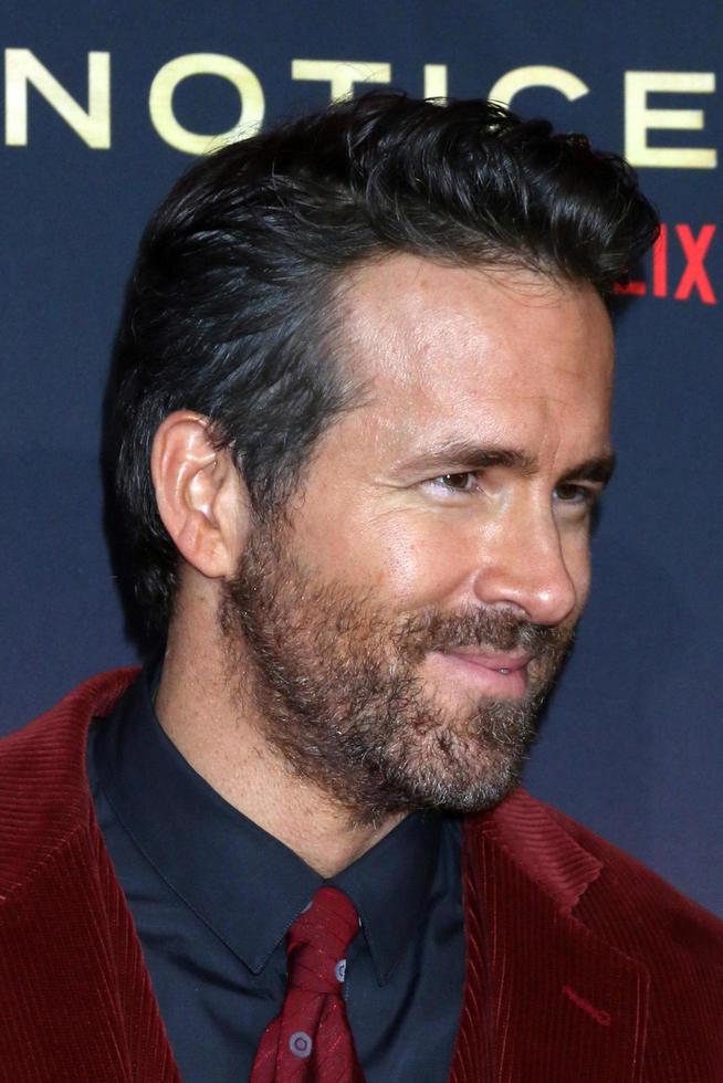 LOS ANGELES  NOV 3 - Ryan Reynolds at the Red Notice World Premiere at LA Live on November 3, 2021 in Los Angeles, CA photo