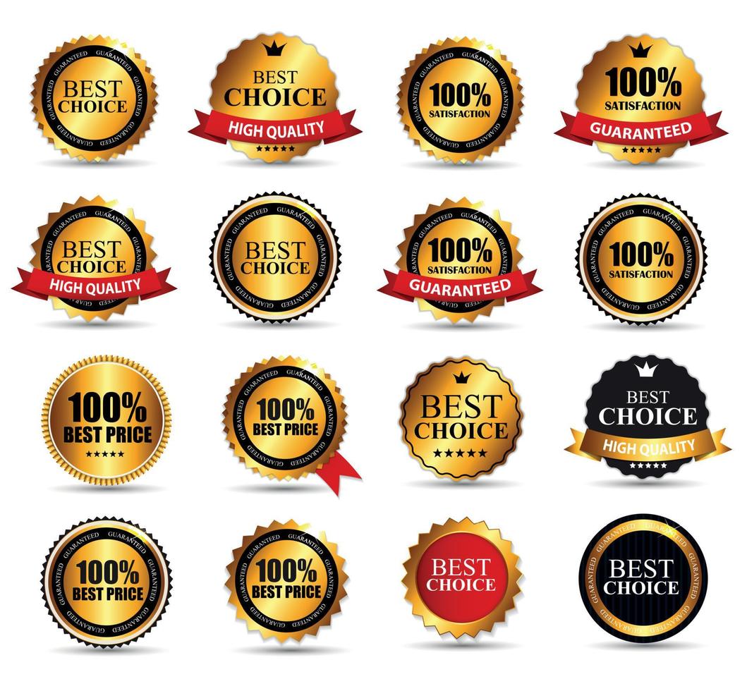 Best Choice Label Set Vector Illustration