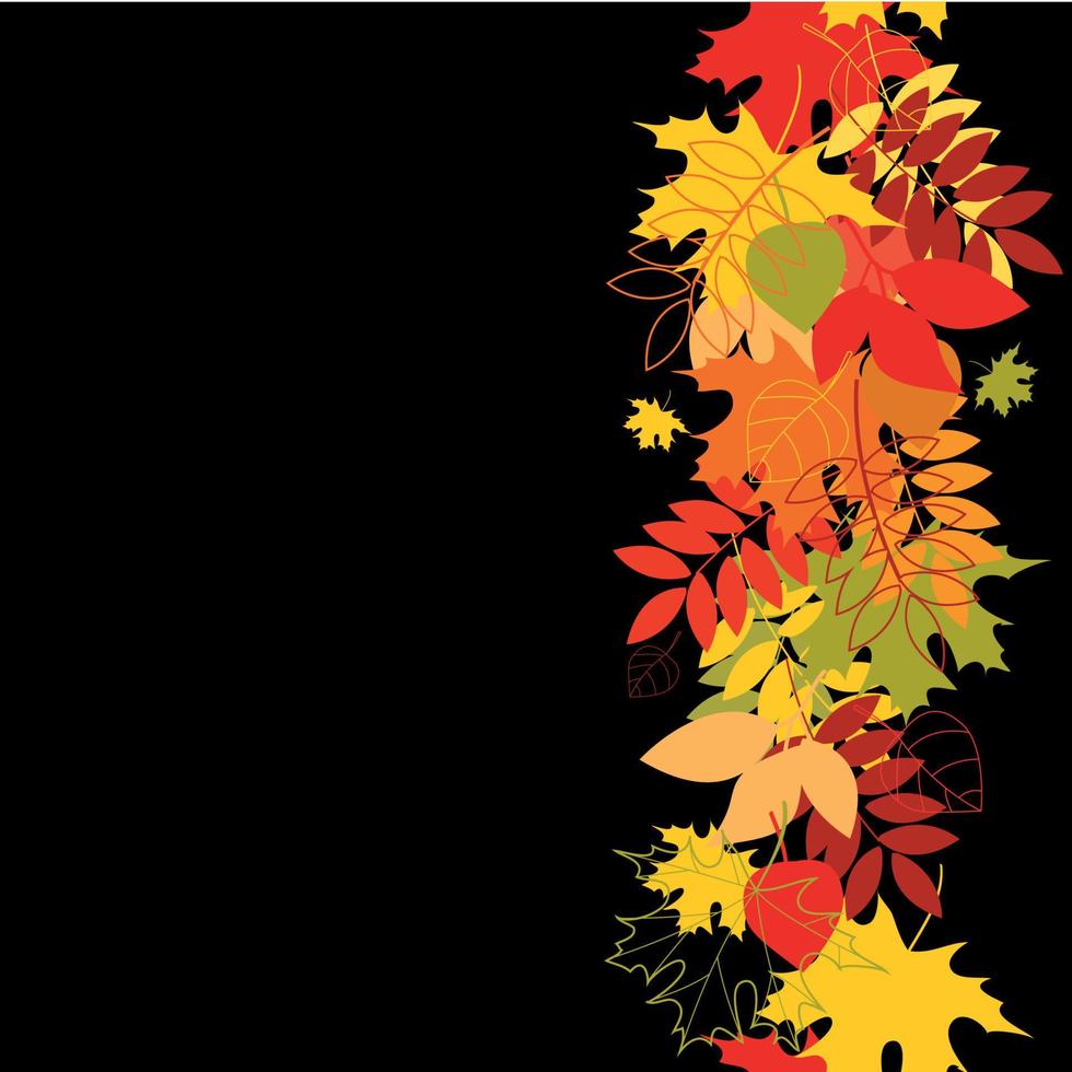 A seamless leaf pattern vector background