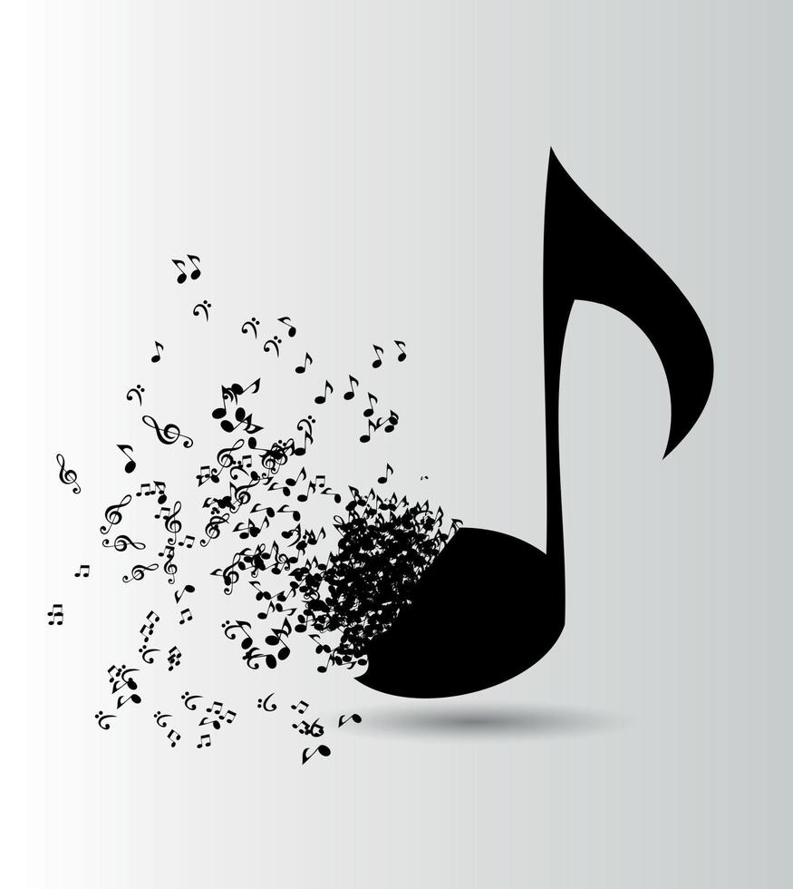 Abstract music background vector illustration for your design