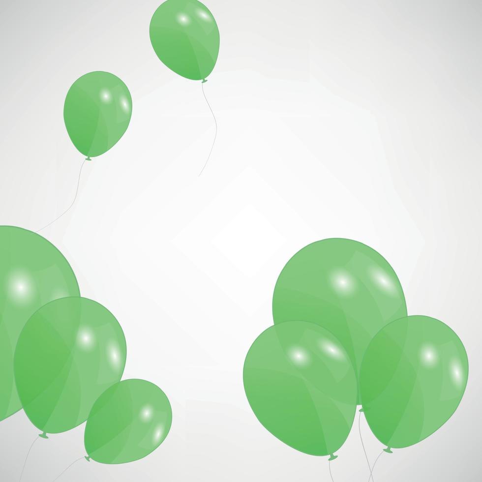 set of colored balloons, vector illustration. EPS 10.