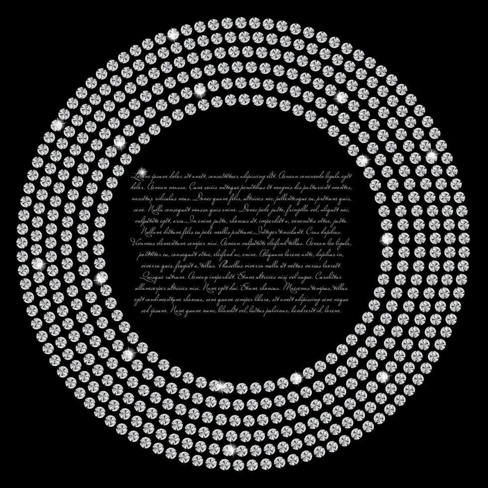 Ilustración de vector de fondo de diamante negro hermoso abstracto