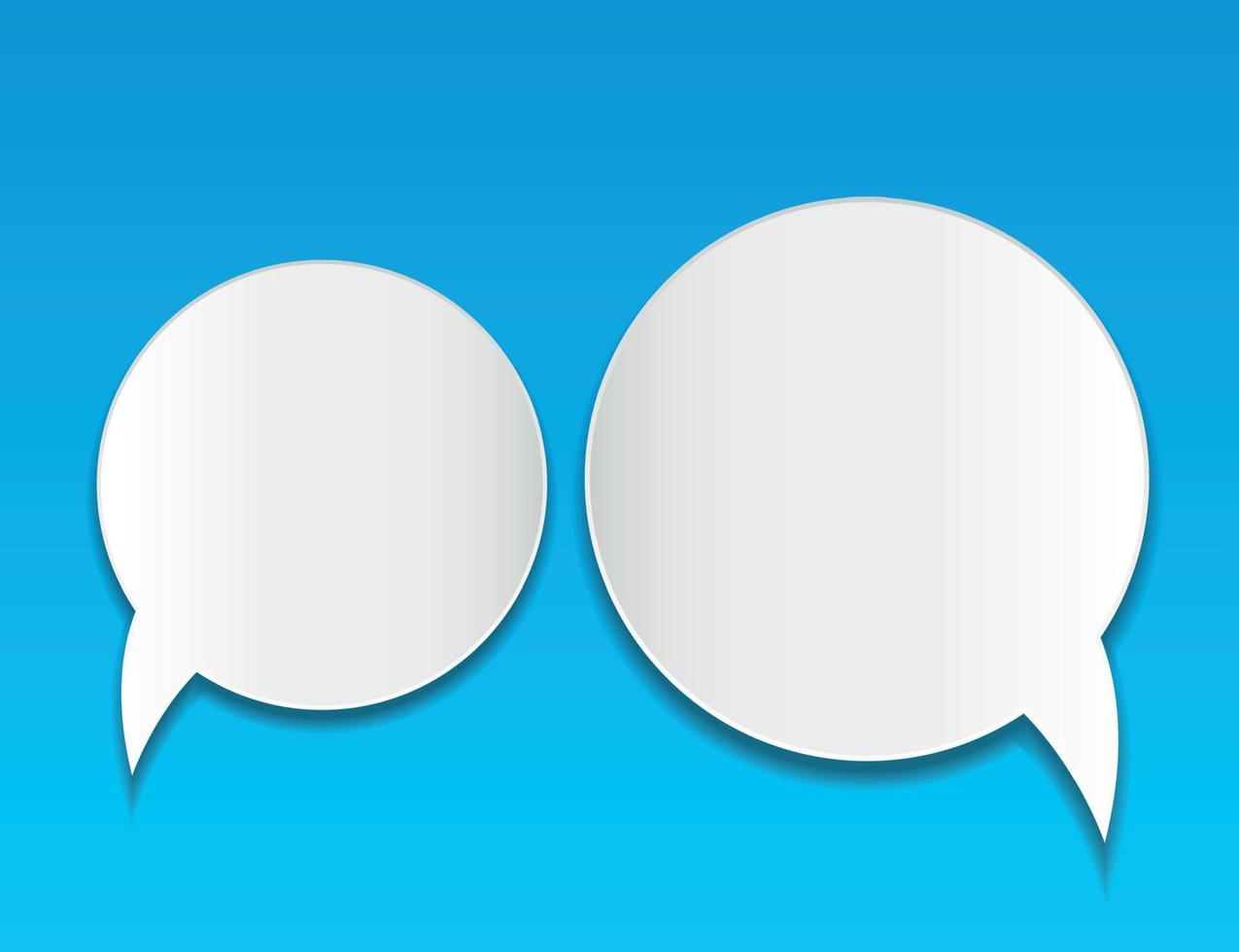 Abstract speech bubble vector background