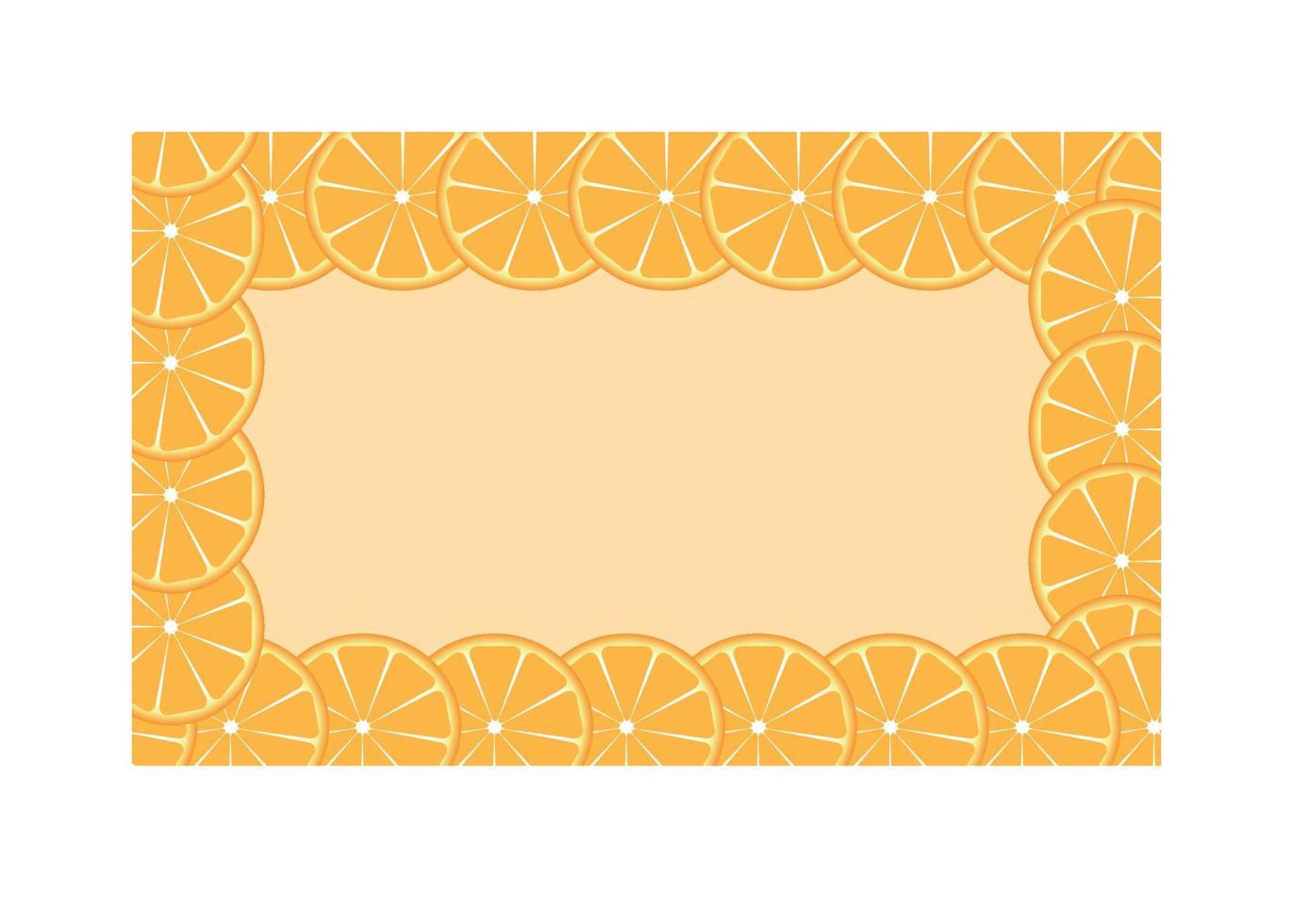 Orange lime frame vector illustration