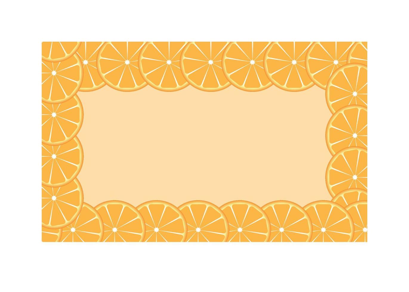 Orange lime frame vector illustration