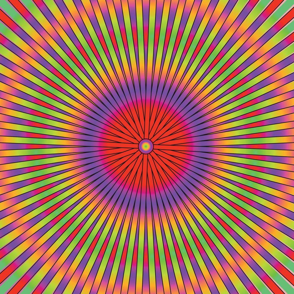 Colorful Abstract Psychedelic Art Background. Vector Illustration.