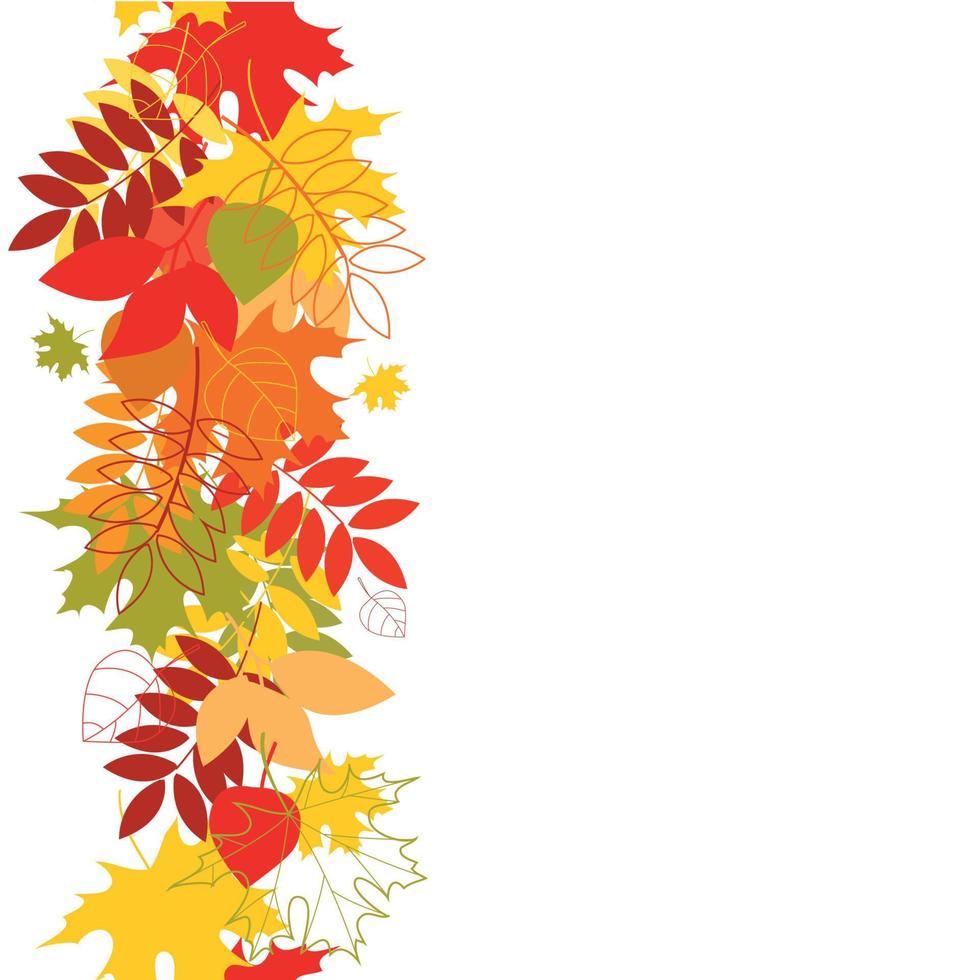 A seamless leaf pattern vector background