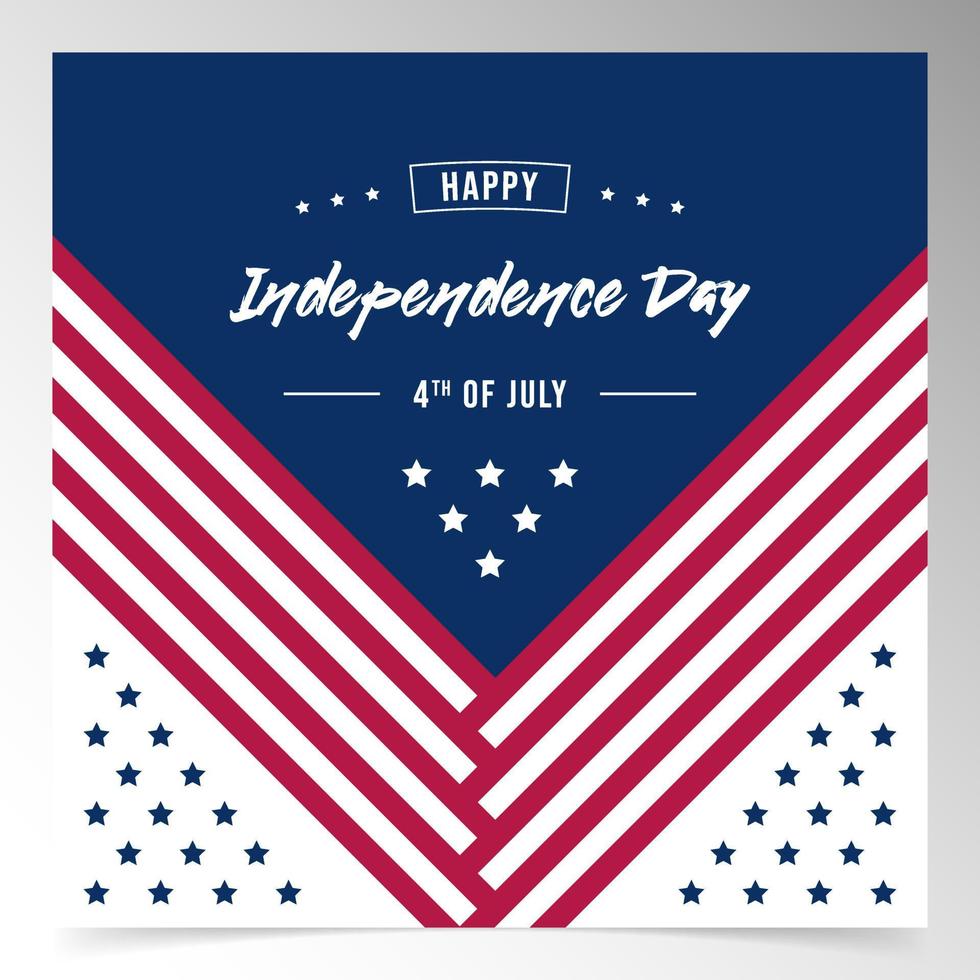 usa independence day background design template vector