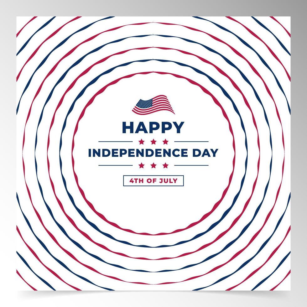 usa independence day background design template vector