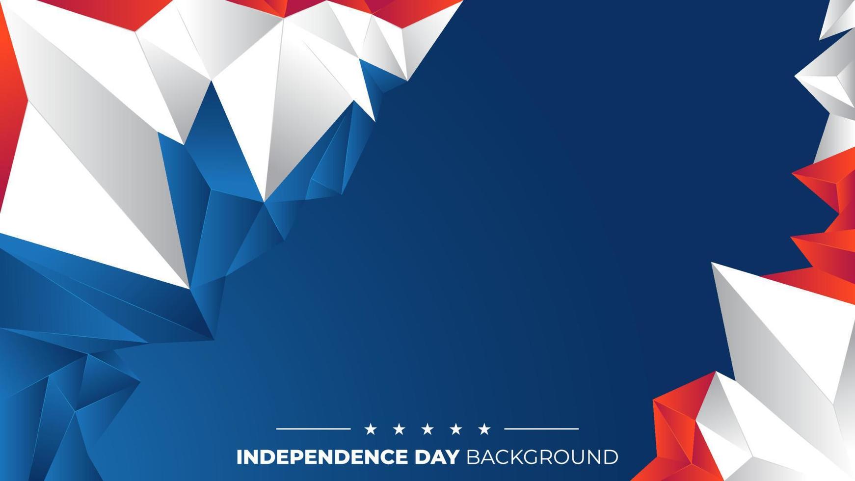 usa independence day background design template vector