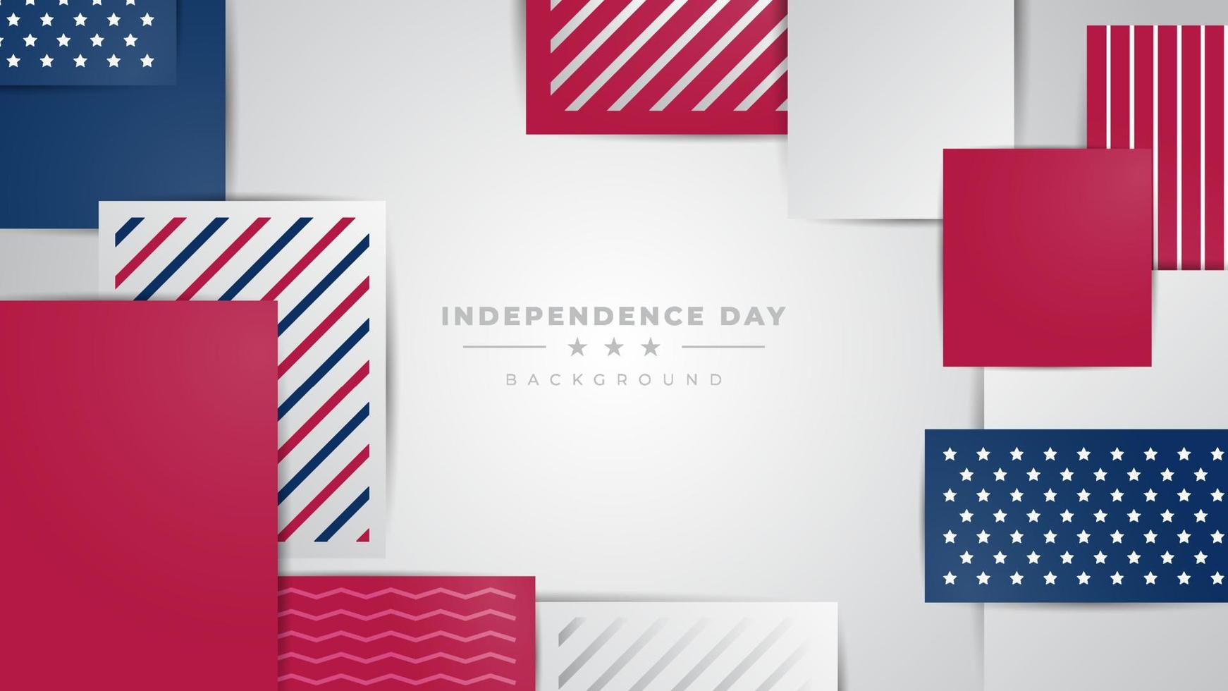 usa independence day background design template vector