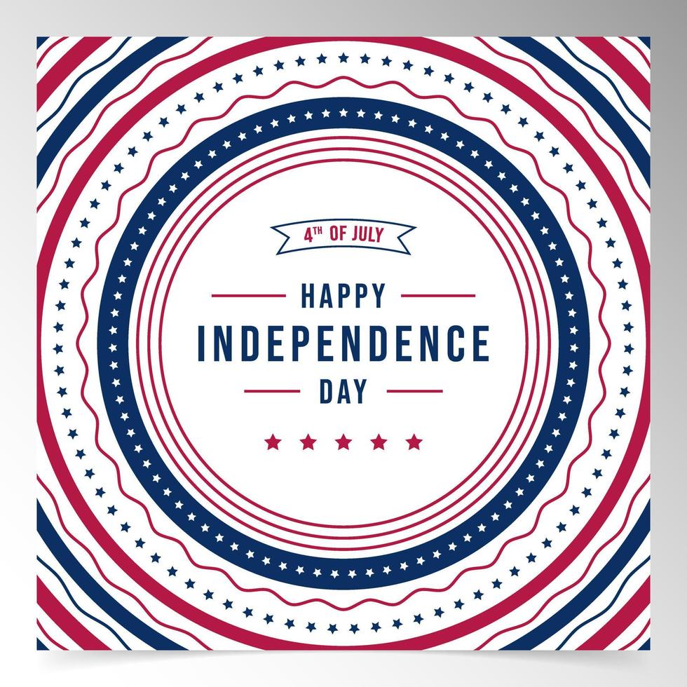 usa independence day background design template vector