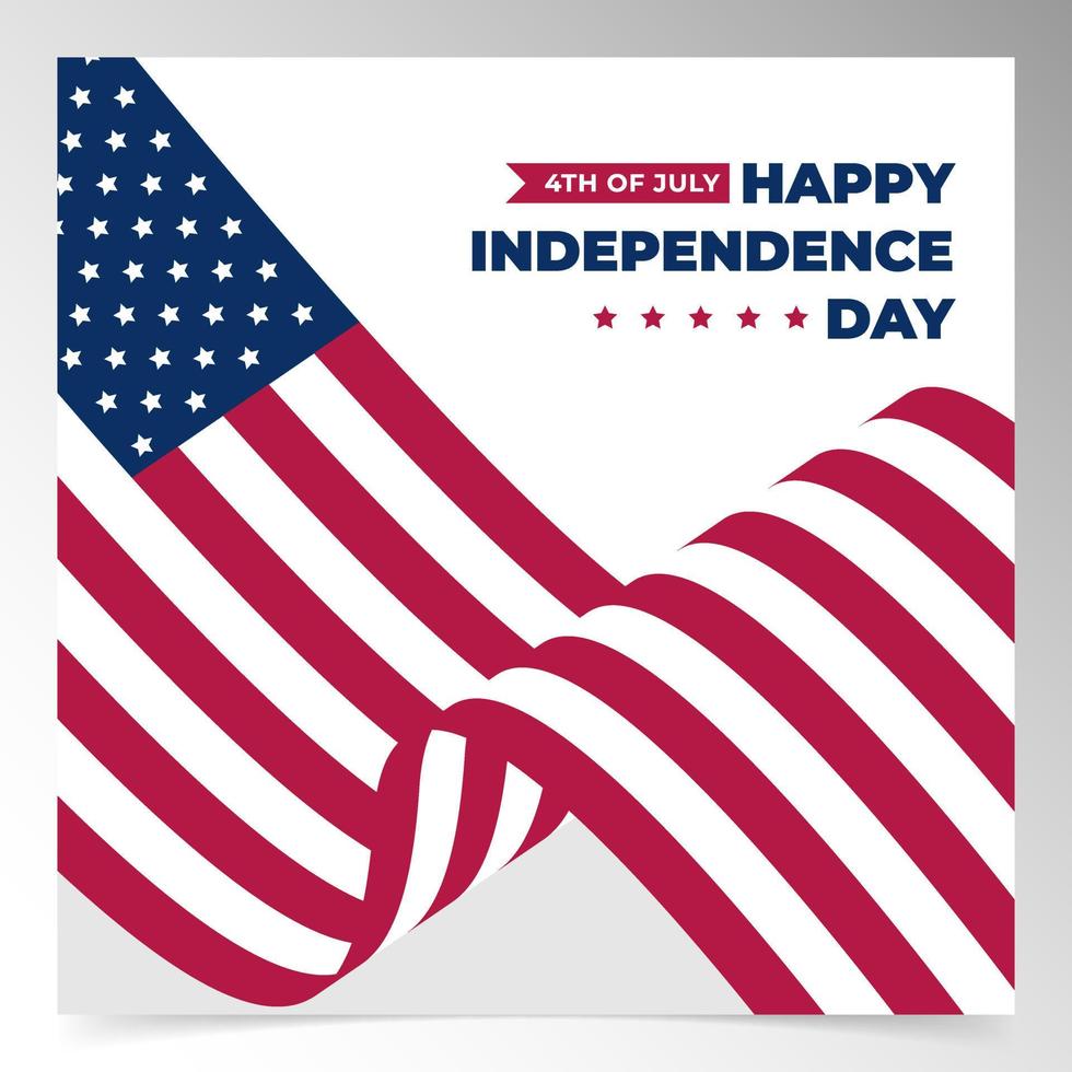 usa independence day background design template vector