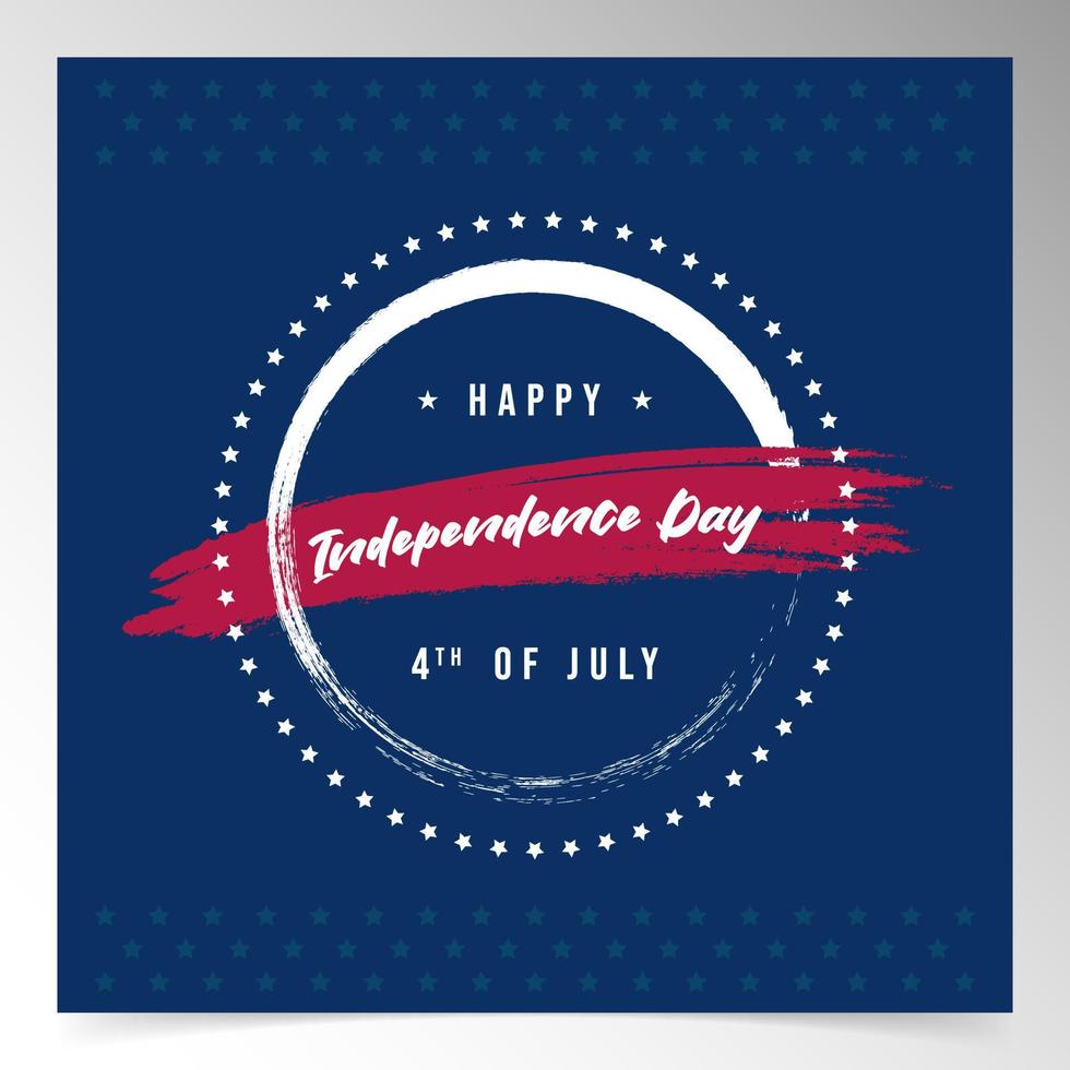 usa independence day background design template vector
