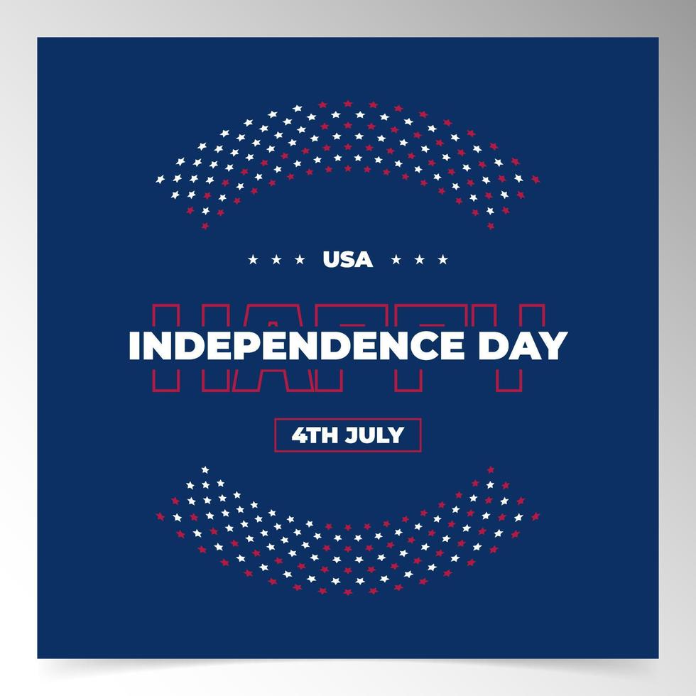 usa independence day background design template vector