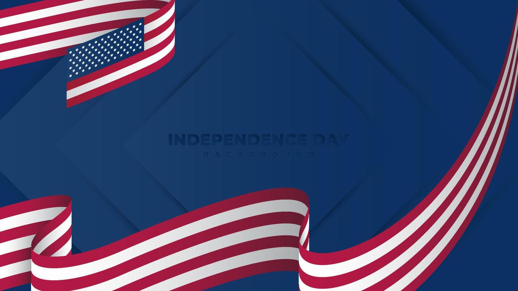 usa independence day background design template vector