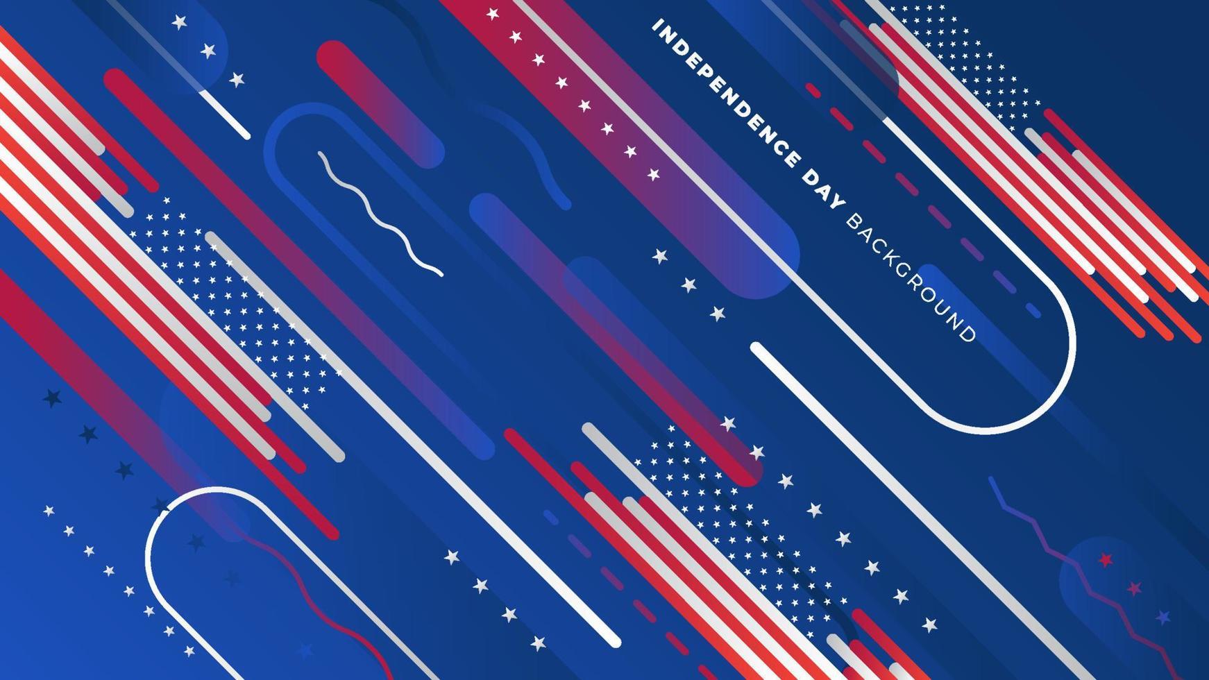 usa independence day background design template vector