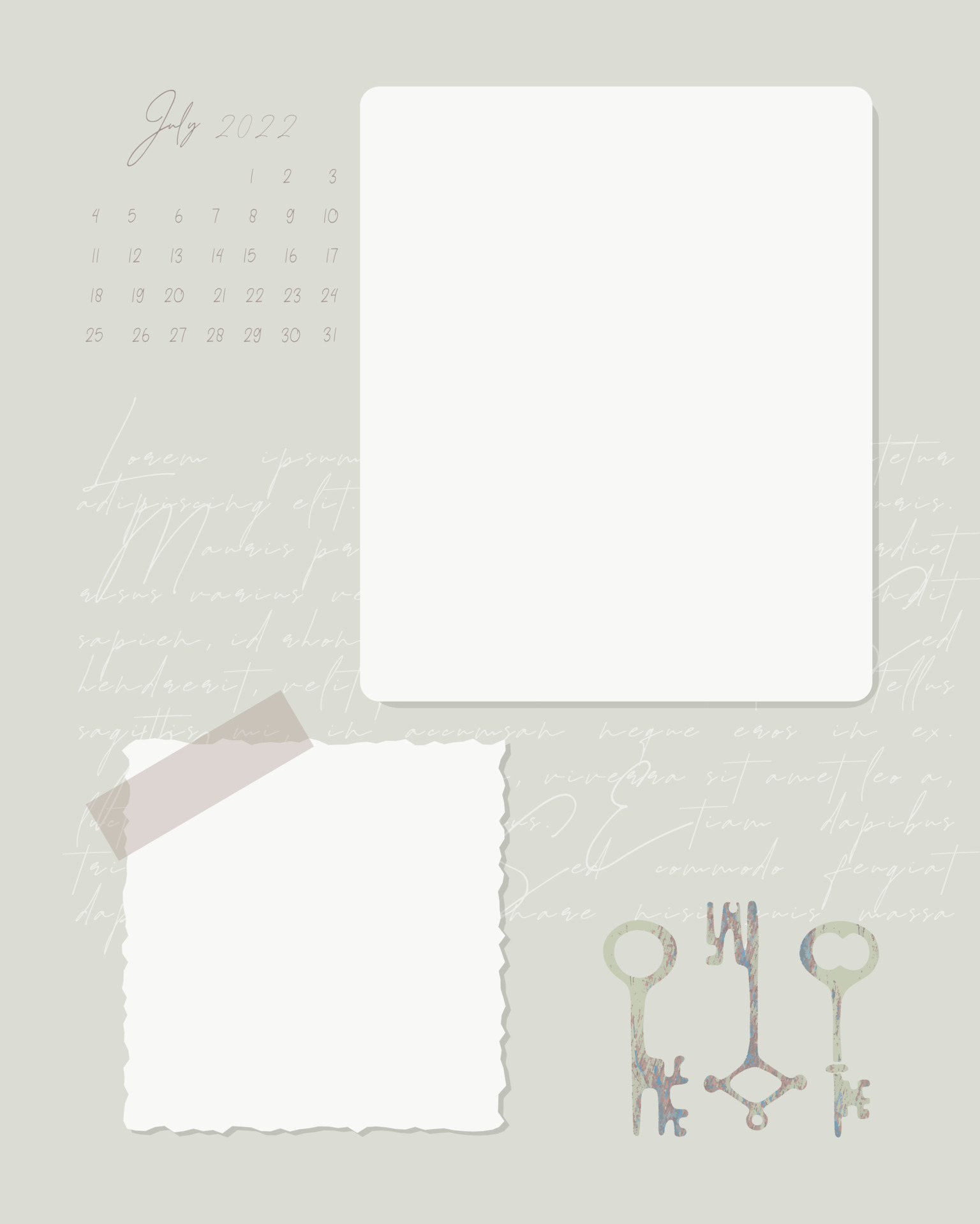 Collage July 22 Calendar To Do List Reminder Notes Planner Newspaper Text And Key Old Paper Stamp Key Vintage Craft 392 Vector Art At Vecteezy