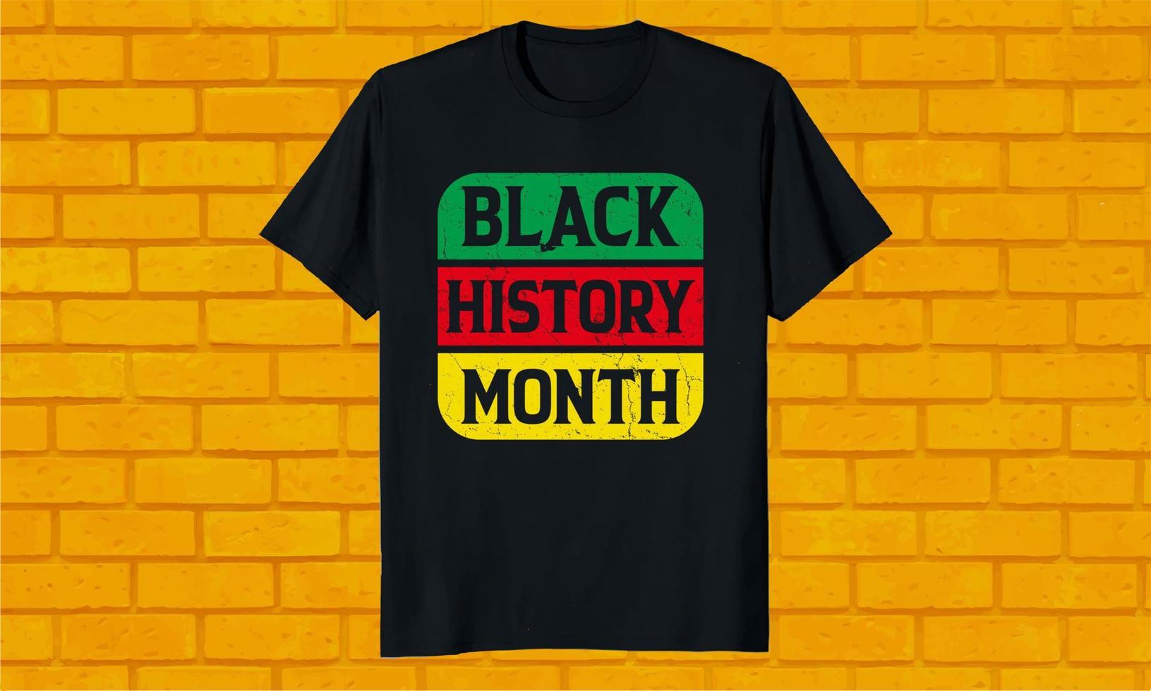 diseño de camiseta del mes de la historia negra vector