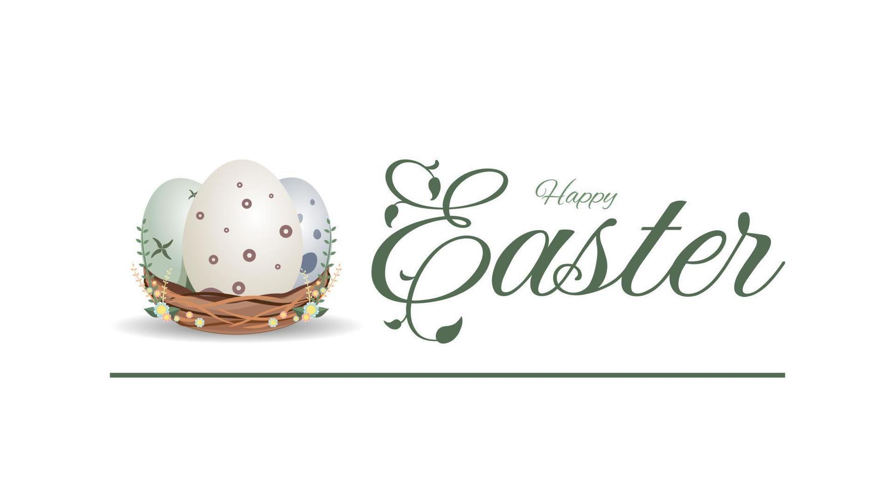 Happy Easter Day illustration. You can use this asset for background your content like as Worship, Poster, Template, Banner, Card, Social Media, Banner, Live Streaming, Presentation, Webinar anymore. vector