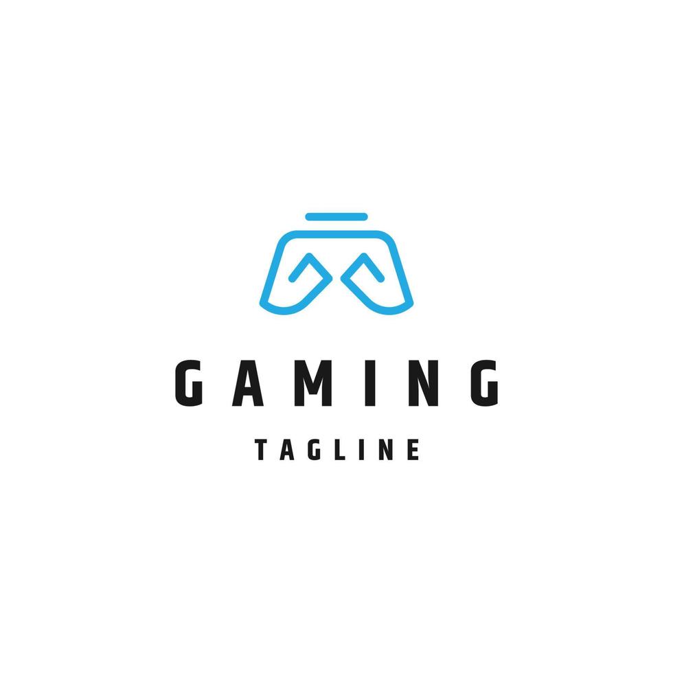stick gaming logo icono plantilla de diseño vector plano