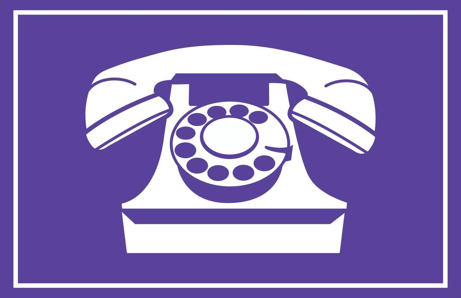 Rotary Telephone Icon vector