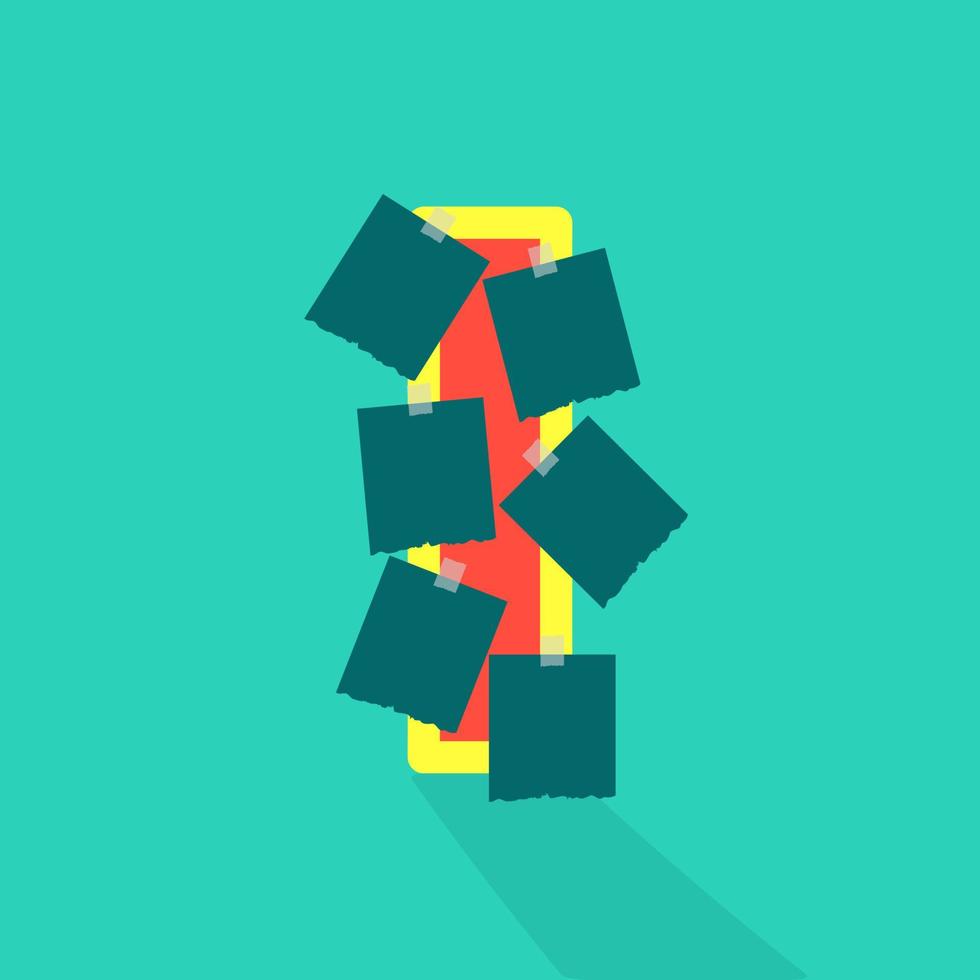 Sticky paper or image space on the letter I. photo collage and fun sticker paper letter. Frames for clipping masks are available in the vector file. Template for photo album.