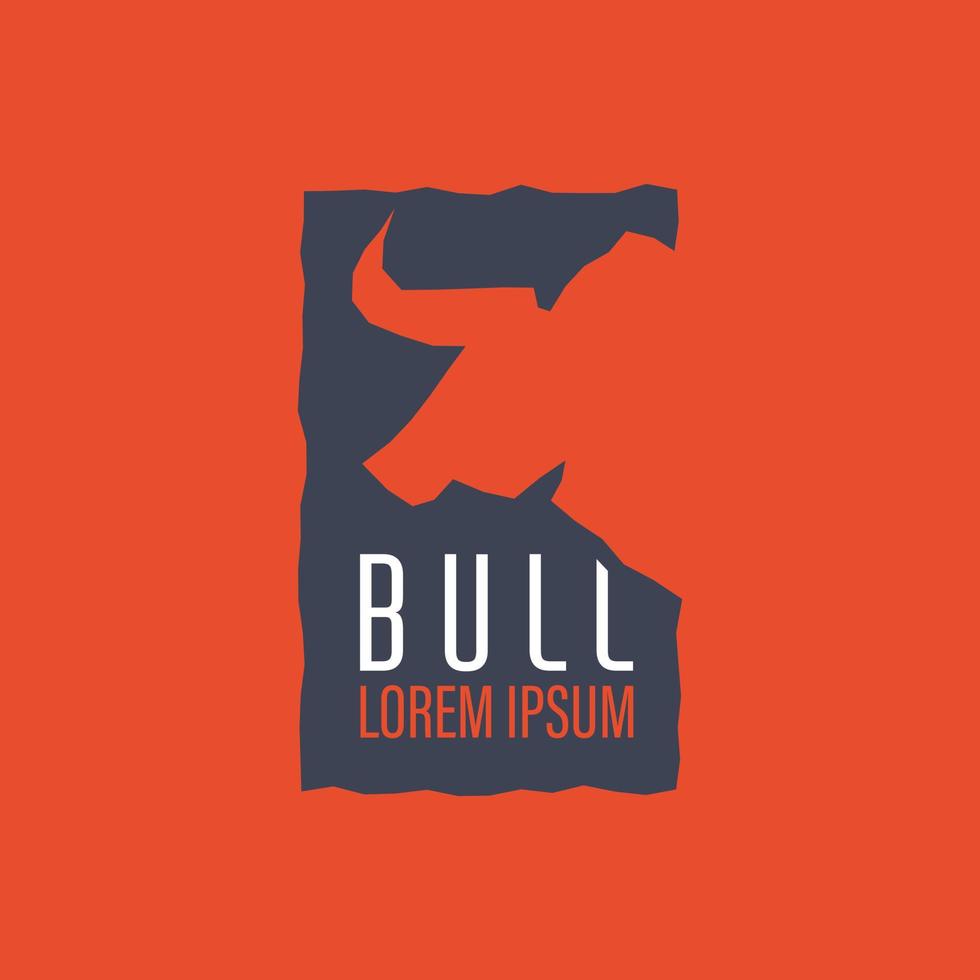 Bull Vector Graphic Template Download Modern