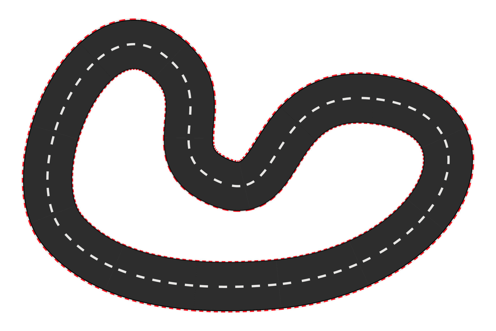Car race empty road, curve track top view in cartoon style isolated on white background. Sport formula map. . Vector illustration 8239665 Vector Art at Vecteezy Car race empty road, curve track top view in cartoon style isolated on white background. Sport formula map. . Vector illustration 8239665 Vector Art at Vecteezy