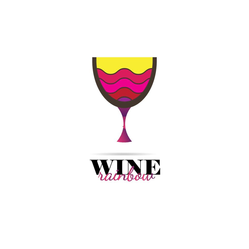 logotipo de vino minimalista y elegante vector