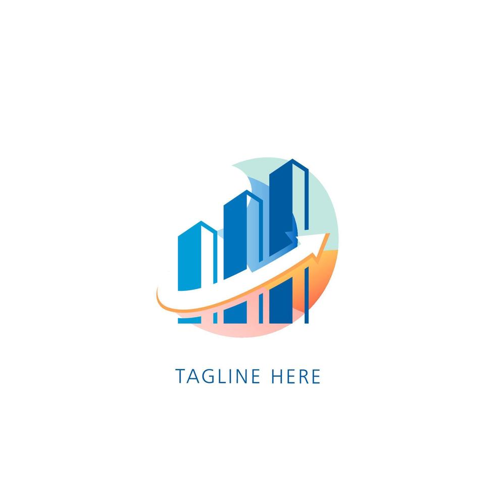 simple and modern real estate logo vector