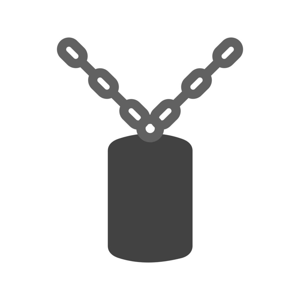 Militrary Chain Flat Multicolor Icon vector