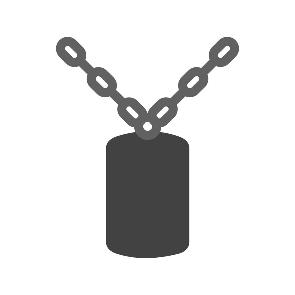 Militrary Chain Flat Multicolor Icon vector