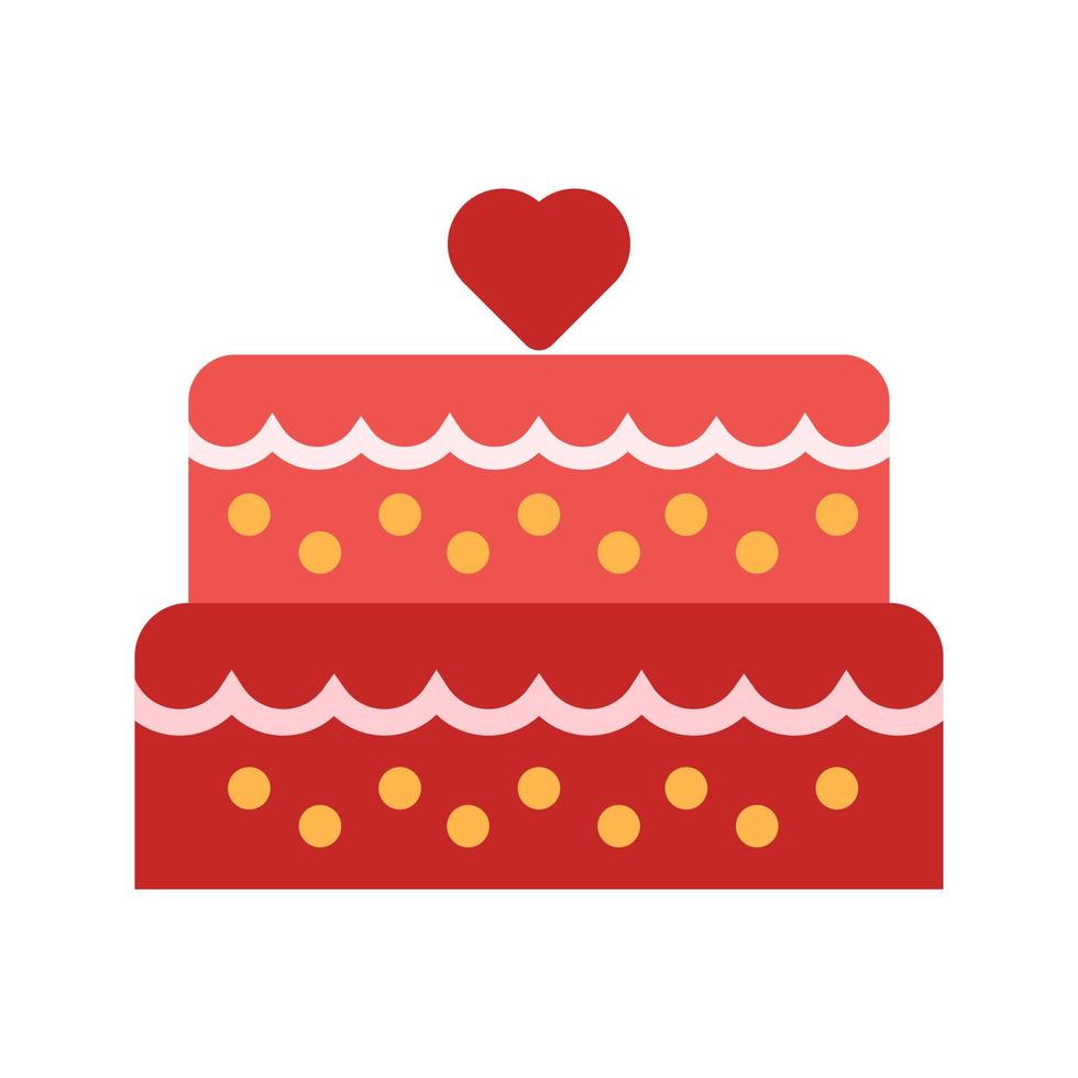 Wedding Cake I Flat Multicolor Icon vector