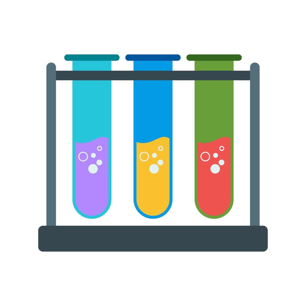 Chemistry Set II Flat Multicolor Icon vector