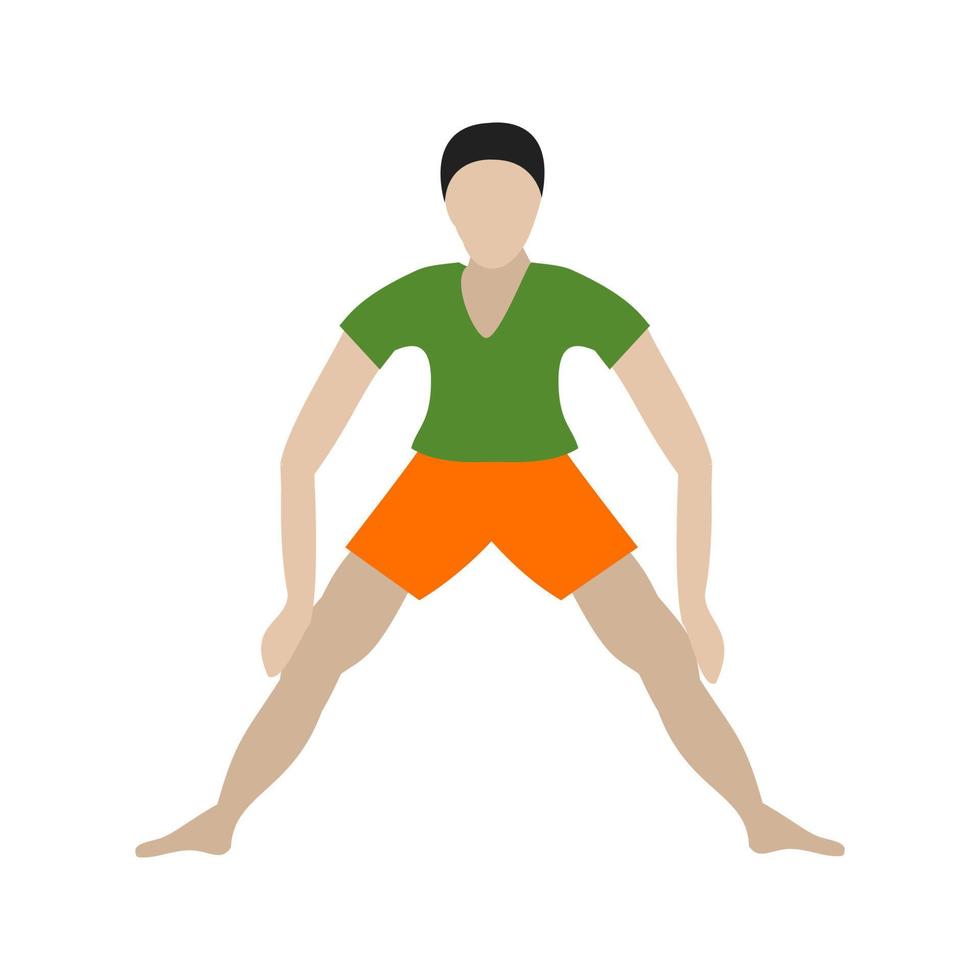 Fitness Flat Multicolor Icon vector