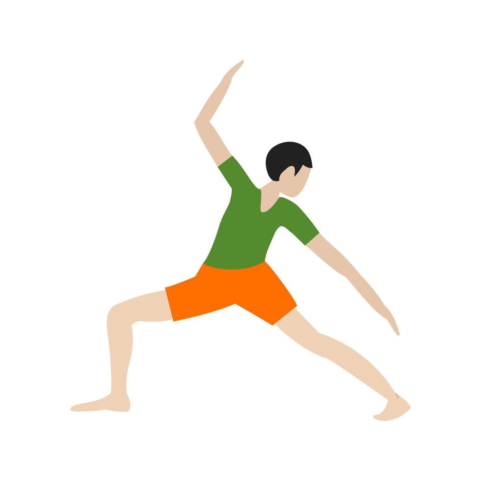 Aerobics II Flat Multicolor Icon vector