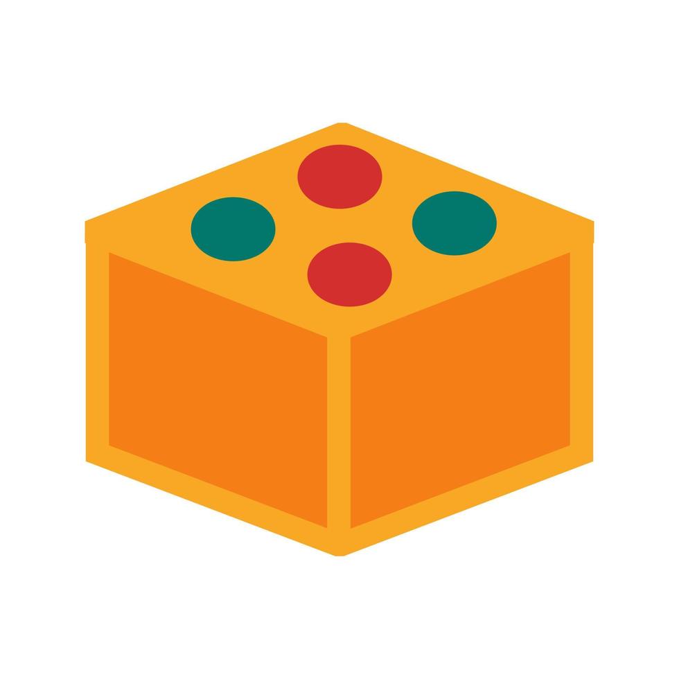 Blocks II Flat Multicolor Icon vector