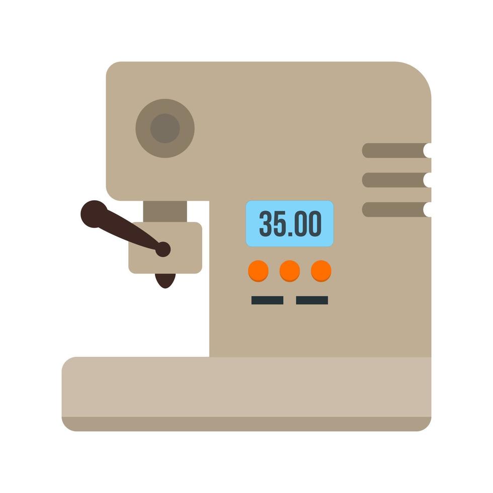 Coffee Machine Flat Multicolor Icon vector